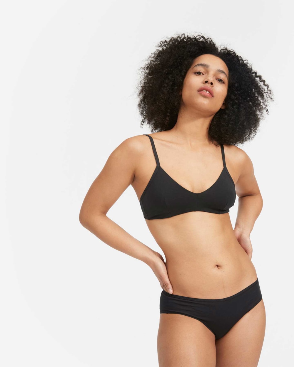 The Cotton Bralette | Black - Image 4